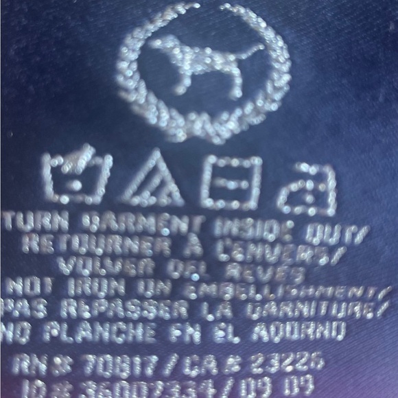 VS PINK HTF VIBTAGE RARE BLING “INVITE ONLY” FAUX FUR HOODIE sz. L - Picture 2 of 8